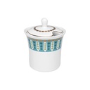 FLAMINGO TIARA SUGAR BOWL WITH LID