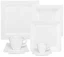 42 PCS NARA WHITE DINNER SET