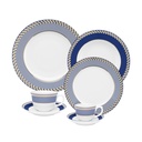 42 PCS FLAMINGO OP ART DINNER SET