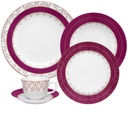 30 PCS FLAMINGO DAMA DE HONRA DINNER SET