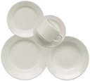 20 PCS DONNA WHITE DINNER/TEA SET