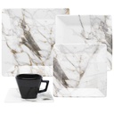 30 PCS QUARTIER GOLD STONE DINNER|TEA SET