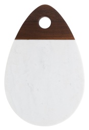 [Z0740400435] OXFORD WHITE MARBLE SERVICE TABLE