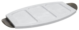 [Z0740400436] OXFORD WHITE MARBLE APPETIZER PLATE