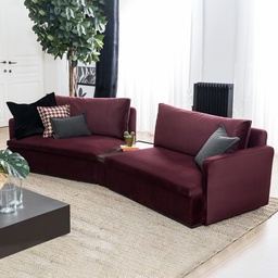 [C0470300145] MILAN 4 SEATER  WITH TABLE 3 PCS