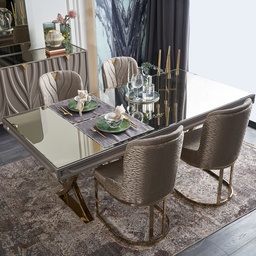 [B00250300108] VALS DINING TABLE 6 SEATS