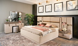 [A000103K000101] BERLIS KING BEDROOM SET 6 PCS