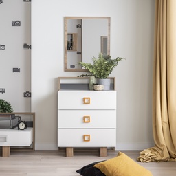 [A0850300241] COMFORT CHEST OF DRAWERS &amp; MIRROR