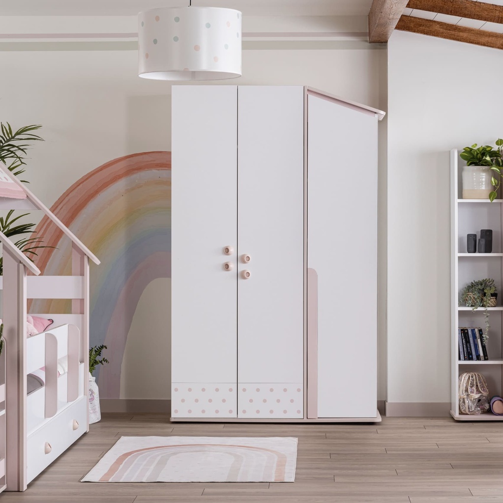 [A0450200023] MONTESSORI PINK WARDROBE 3 DOOR
