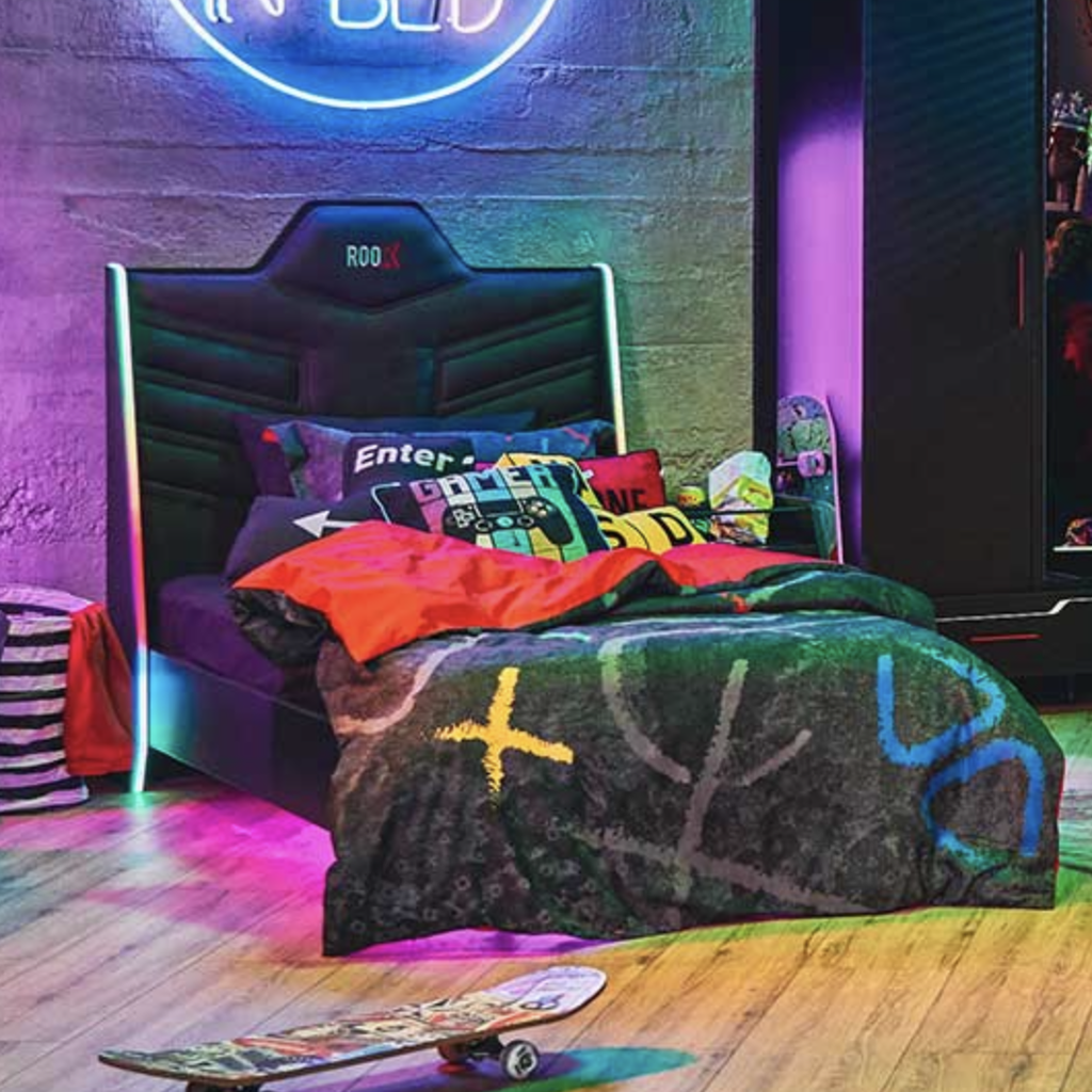 [A0610300191] ROOX TWIN BED WITH LED LIGHT 