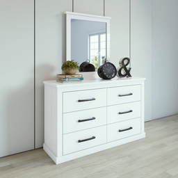 [A0850400045] RUSTIC DRESSER WITH MIRROR 