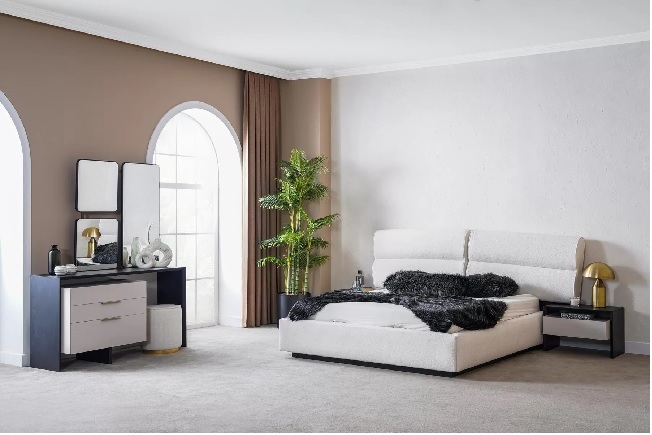 [A000103K00106] FELIX KING BEDROOM SET WITHOUT WARDROBE