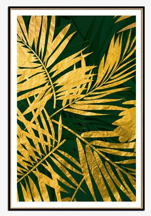 [X0010100422] GOLDEN LEAVS 6 WALL ART 