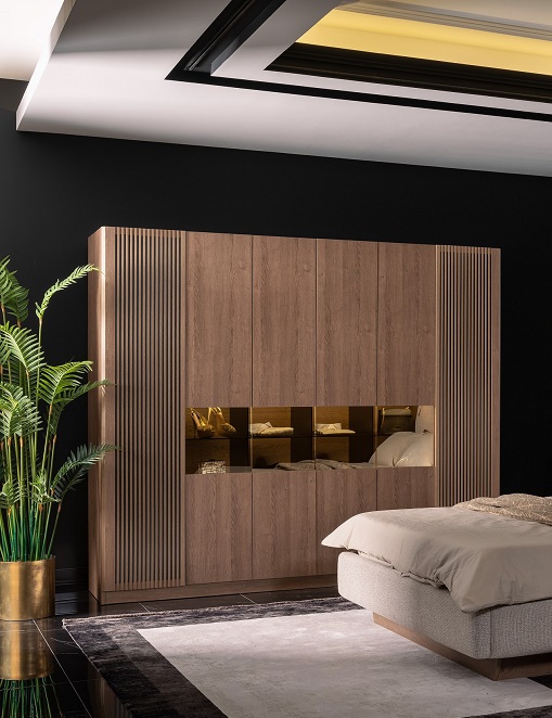[A0410300238] LIZBON AIR 6 DOOR WARDROBE
