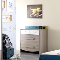 [A0700300069] NEW GREEN CHEST OF DRAWERS