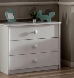 [F0150300023] MOI CHEST OF DRAWERS WHITE