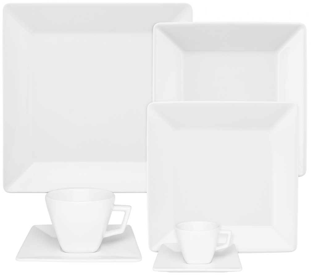 [Z0740400050] 42 PCS QUARTIER WHITE DINNER SET