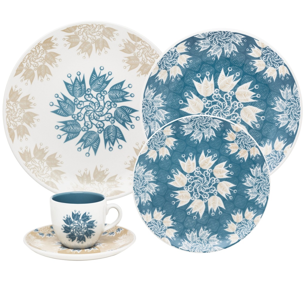 [Z0740400146] 20 PCS COUP ETNIA DINNER/TEA SET