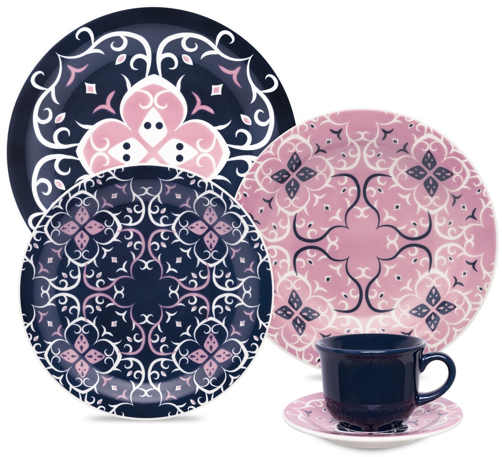 [Z0740400093] 20 PCS FLOREAL HANA DINNER/TEA SET