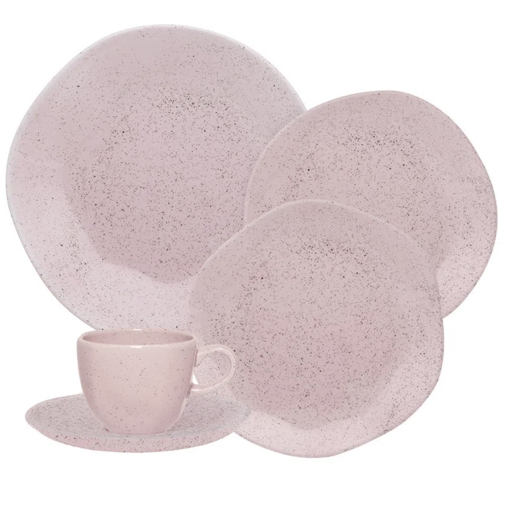 [Z0740400151] 20 PCS RYO PINK SAND DINNER/TEA SET