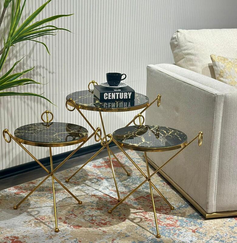 [D0200300062] KUBELI  04 NESTING TABLES 3 PCS